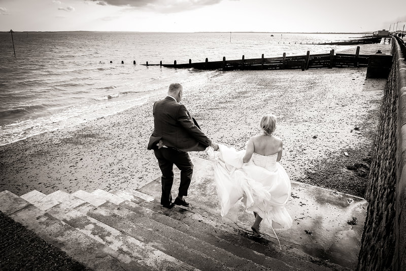 wedding couple photoshoot at Southend-on Sea